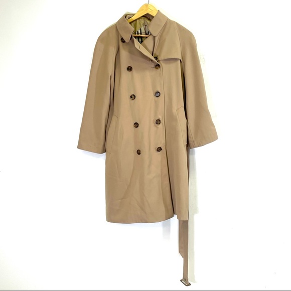 Burberry tan trench coat size 12 R